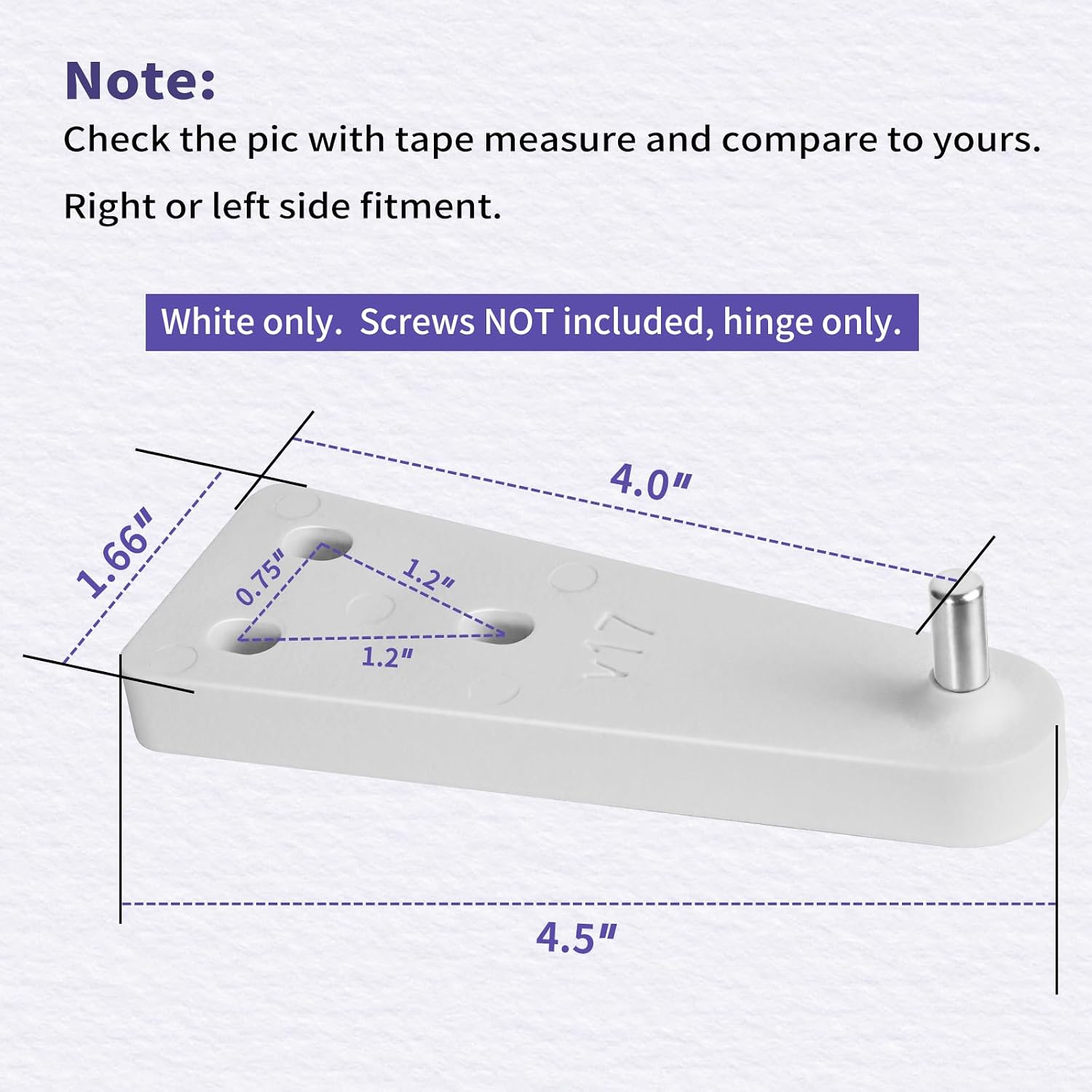 302985 & 303001 Mini Compact Freezer Top Hinge Compatible with Kenmore Maytag Frigidaire Sanyo