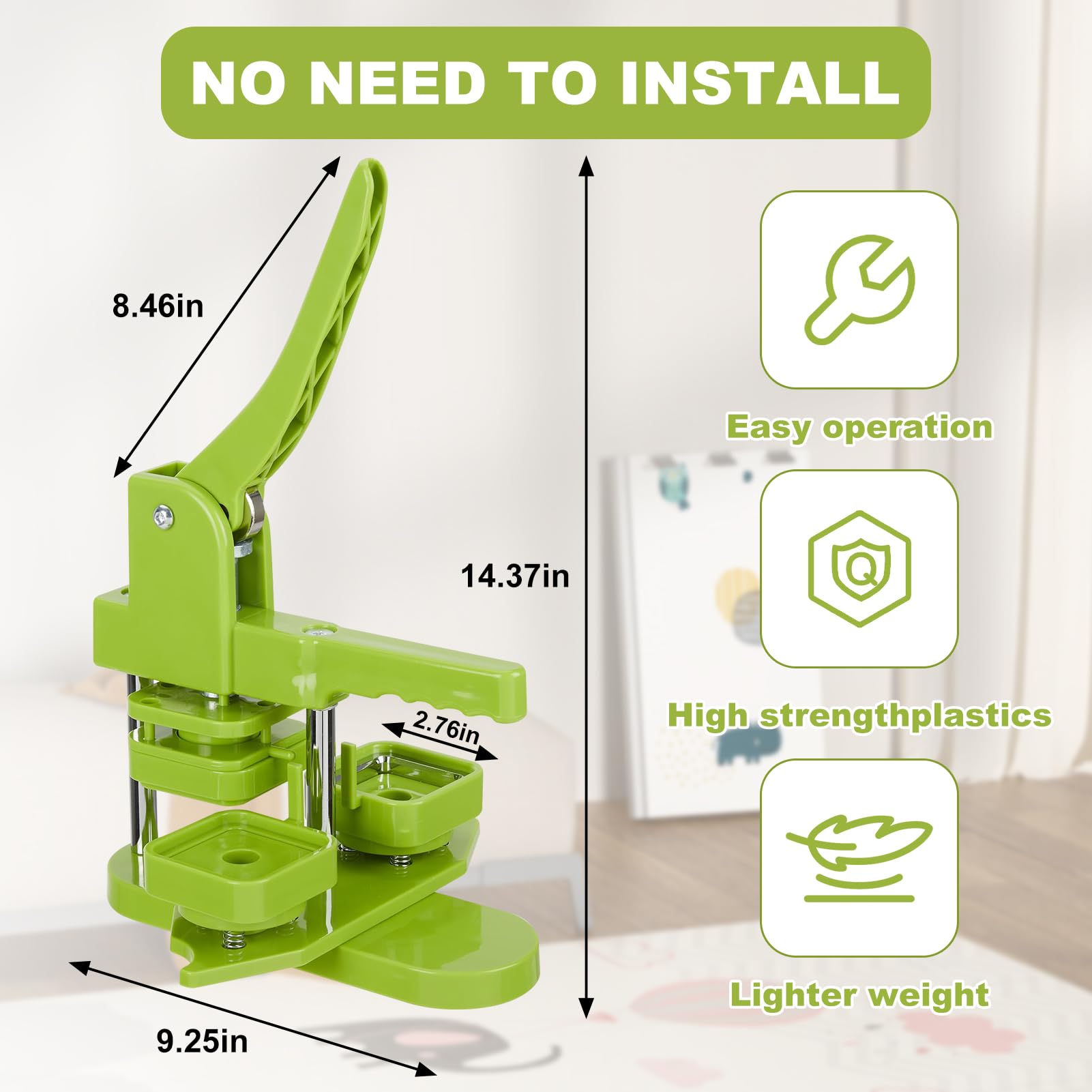 Snapklik.com : Square Magnet Button Maker Kit For Fridge - 2 X 2 DIY ...