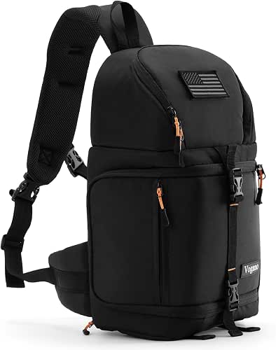 Vogano Camera Sling Bag for Photographers - Waterproof Single-Shoulder Camera