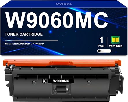 W9060 W9060MC Black High Yield Toner Cartridge Compatible for HP Managed E55040DW E57540dn E57540C Printer 1 Pack, 16,000 Pages