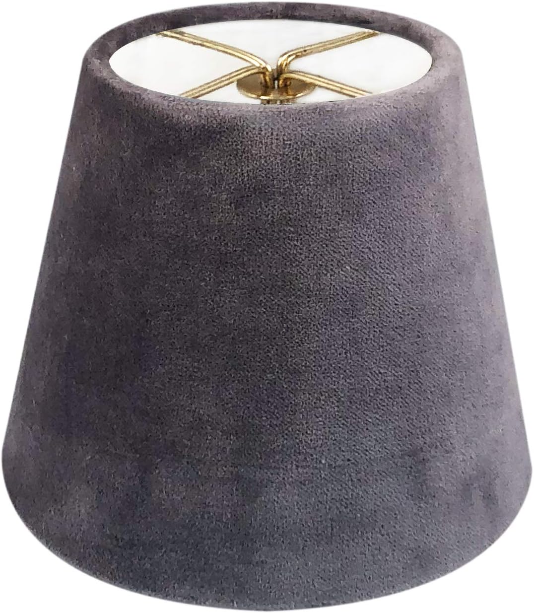 Royal Designs, Inc. CS-1105-6GR Velvet Empire Chandelier Shade, 4 x 6 x 5.5, Gray