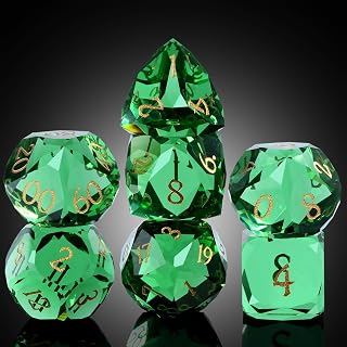 DNDND Glass Emerald Dice