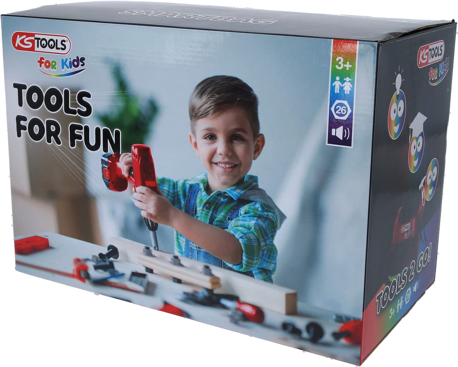 KS Tools 100204 Kit di utensili per bambini con smart bag, 26 pz