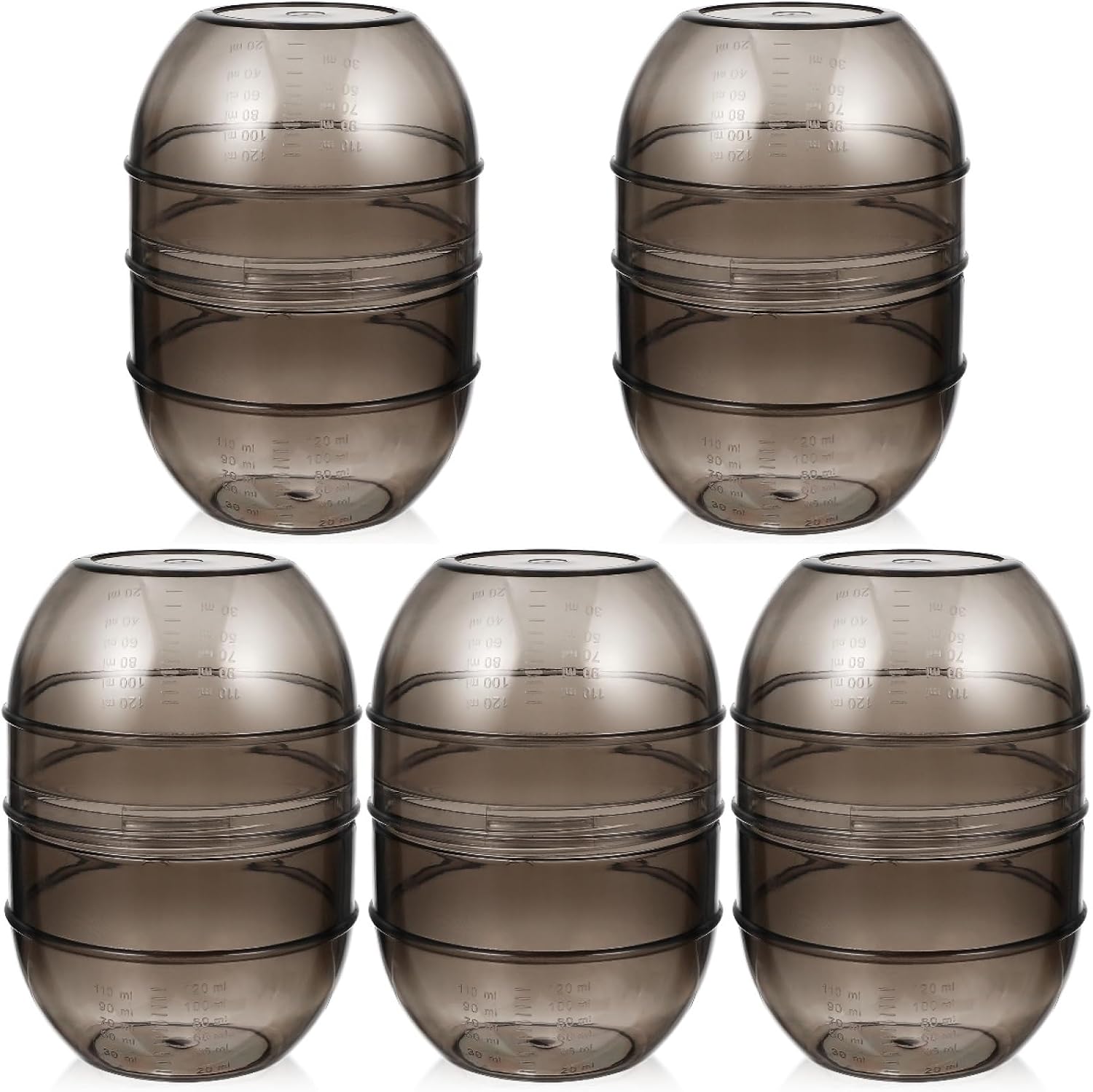 Beaupretty 5pcs Hairdressing Shaker Dye Mixing Bowl Hair Salon Mixing Cup Hair Dye Cup Hair Color Measuring Tool Tinting Bowl Hair Mixing Bowl Hair Dyeing Shaker Measuring Bowl