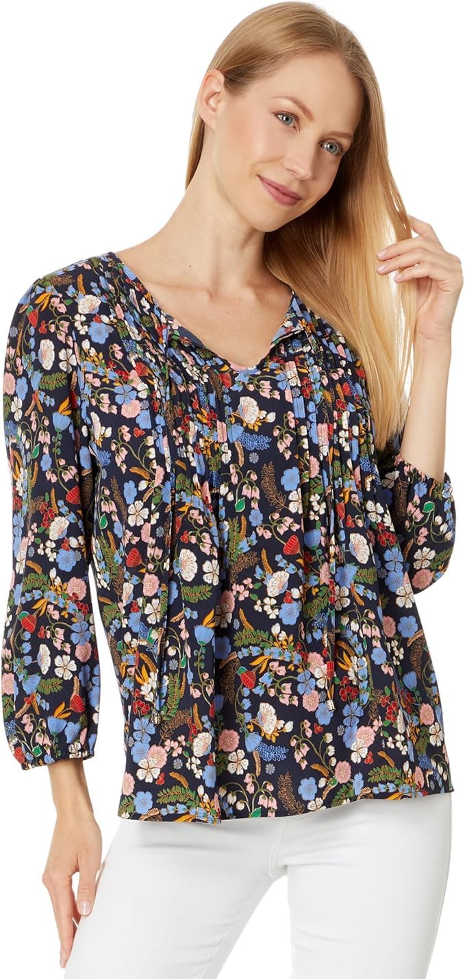 Tommy Hilfiger Damen Pintuck Blouse Pintuck, Bluse