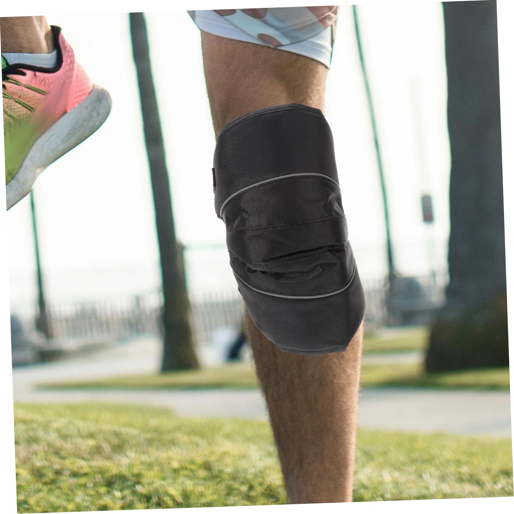 SOIMISS Rodillera Para Conducir E-bike Rodilleras Rodillera Para Hombres Protector De Rodillas Para Montar Equipo De Protección Deportiva Protector De Rodilla De Ciclismo Cuero Pu