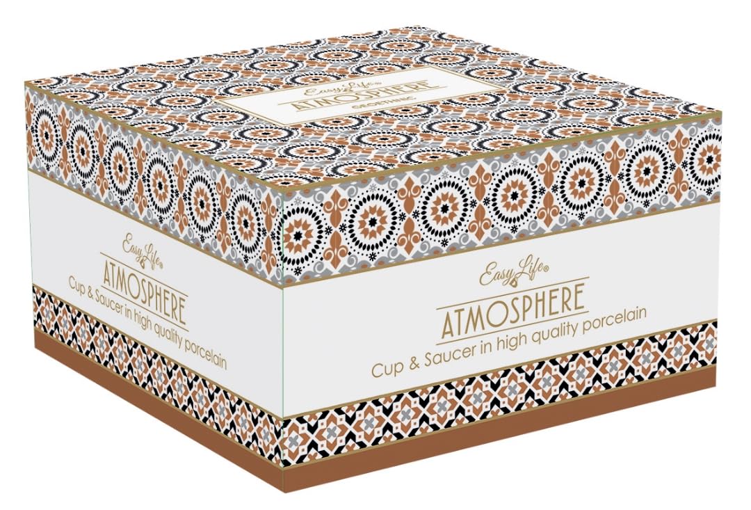 Easy Life COFFRET DEJEUNER 40CL EN PORCELAINE COFFEE MANIA New