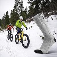 Vista 8 de SAVIOR HEAT Heated Socks for Men Women, 150℉ Fast Heating Electric Ski Socks, 7.4V 2200mAh Rechargeable Battery Powered, Carbon Fiber Toe Warmers