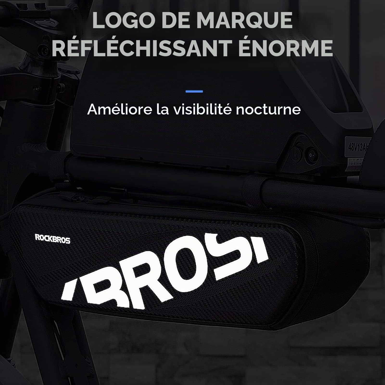 ROCKBROS Sacoche de Cadre Vélo 4,5L, Sacoche Vélo pour Super 73