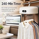 Portable Clothes Dryer, Compact Quiet Drying Machine with Adjustable Timer, Fast Dry for Apartment, RV, Travel, Small Spaces