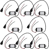 Vista 9 de Weewooday 12 V a 5 V convertidor DC módulo buck adaptador de alimentación USB convertidor de alimentación para coche regulador (1 pieza)