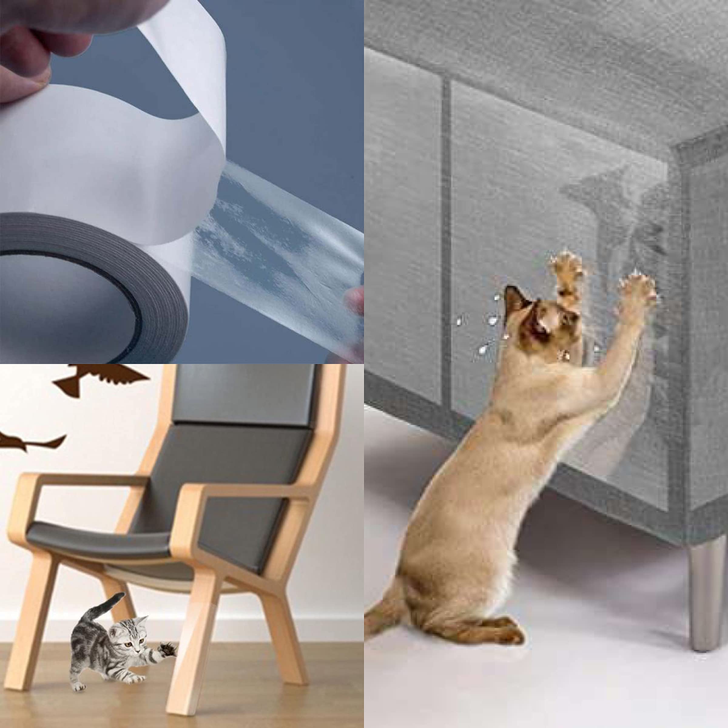 Pellicola Antigraffio Per Gatti Trasparente - 10m X 10cm, Protezione Per Divani E Mobili - Foto 8