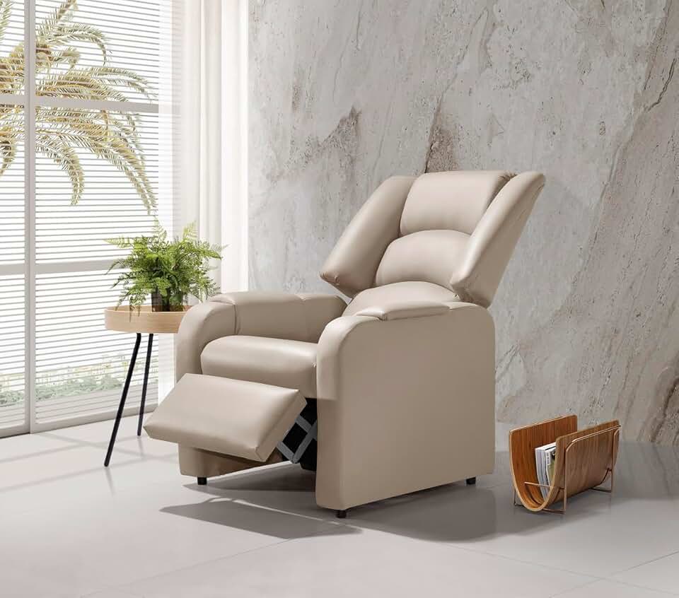 Poltrona Suécia Papai Mamãe Estetica Bege - Moderna