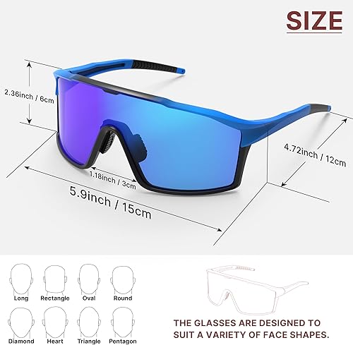 Miniatura 2 de Gafas de sol deportivas polarizadas para hombres, mujeres, jóvenes, béisbol, correr, conducir, golf