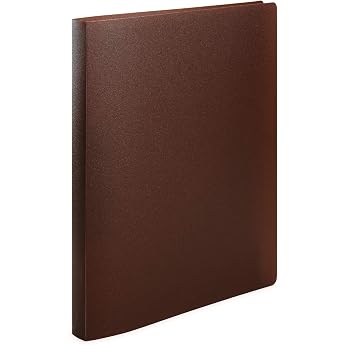 HERMA Ring binder A4 Slim 2 rings Refillable Brown Translucent