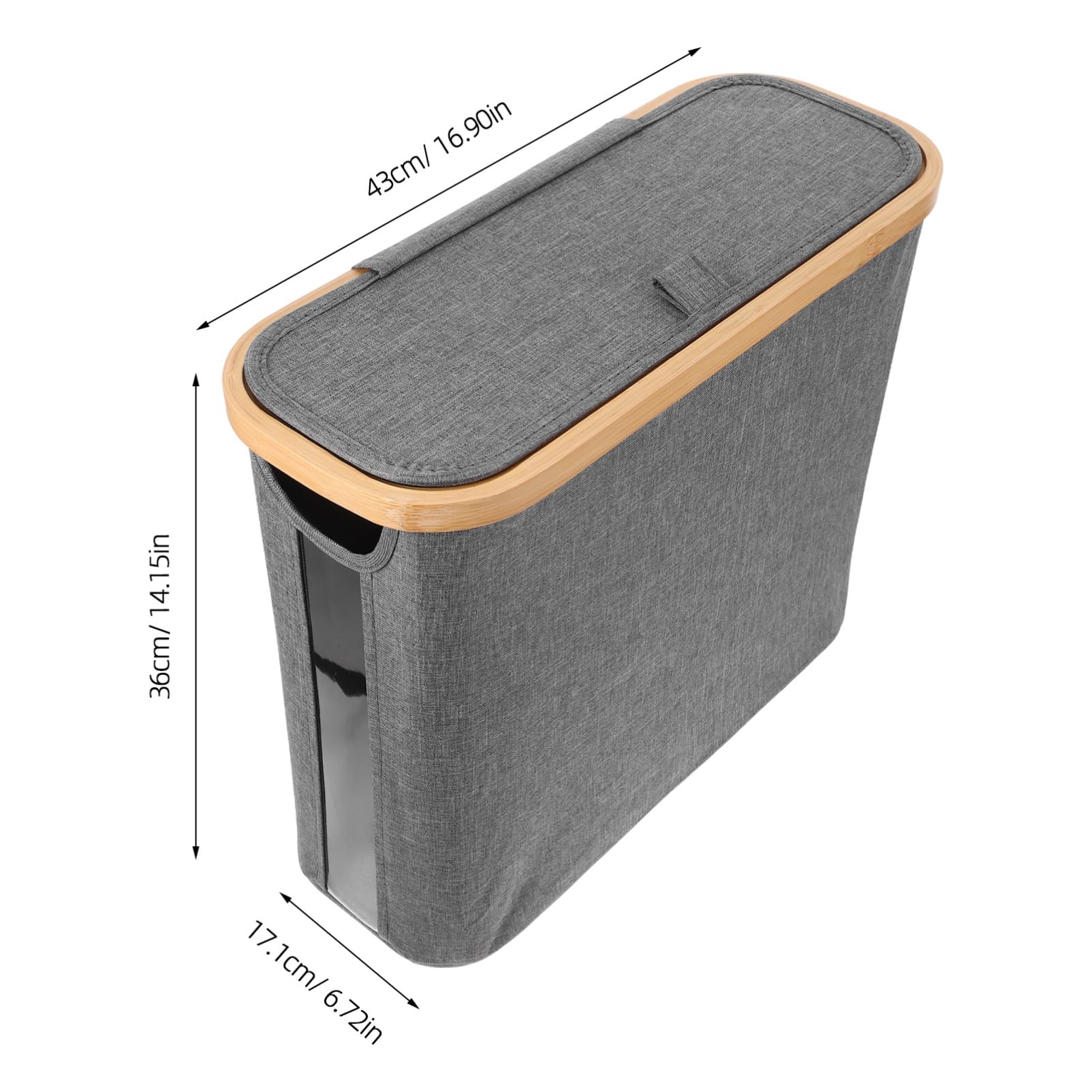 VILLCASE Toilet Paper Storage Basket with Lid Toilet Paper Holder Bin for Bathroom and Kitchen Organization Capacity Easy Installation Design