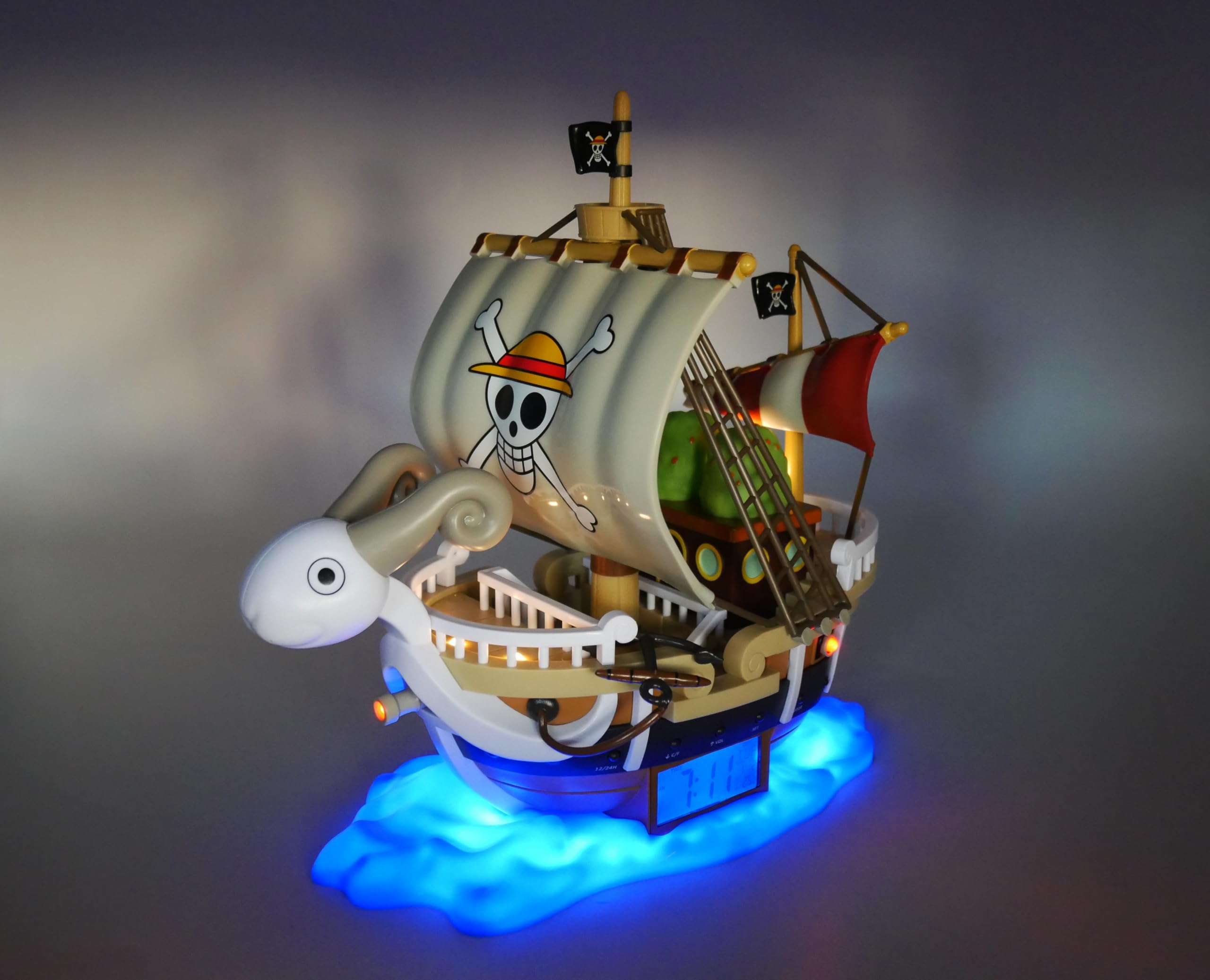 TEKNOFUN One Piece Offizielle Lizenz Le Vogue Merry Lichtwecker für Kinder zum Sammeln