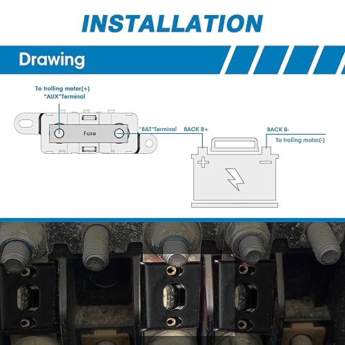 Miniatura 3 de GLOSO BDFL ANL Fusible 175A, 32V, fusible atornillado (175A - 3 unidades)