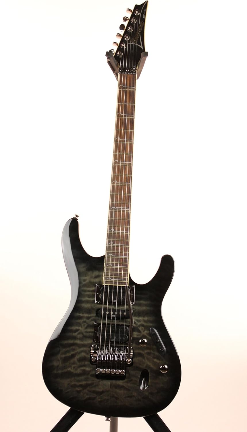 Ibanez s570dxqm Guitarra Eléctrica transparente Gray Burst : Amazon.com ...