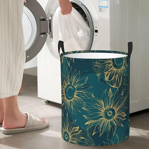 Miniatura 34 de Butterfly Laundry Hamper Large Collapsible Laundry Baskets with Handles Easy Carry Round Storage Basket Dirty Clothes Hamper Blanket Basket for