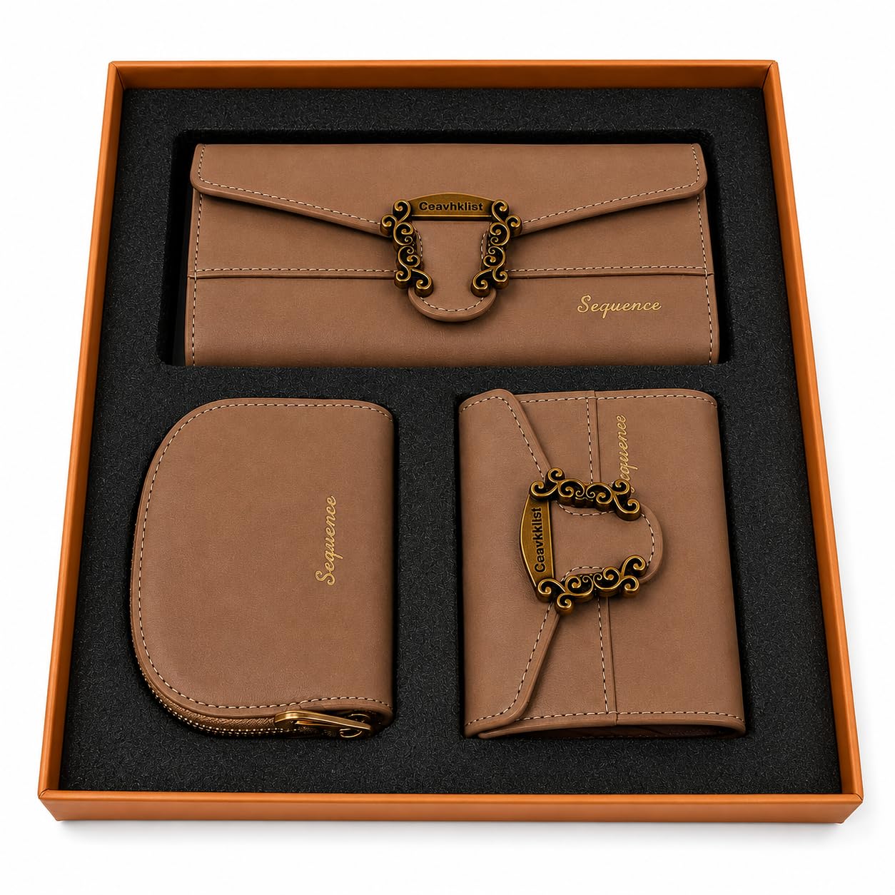 Premium PU Leather Wallet Rakhi Gift Set for Sister-image-40