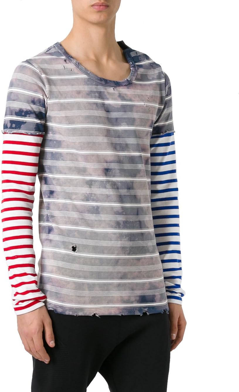 Faith Connexion Men's X3720J00540 MUlticolor Cotton T-Shirt