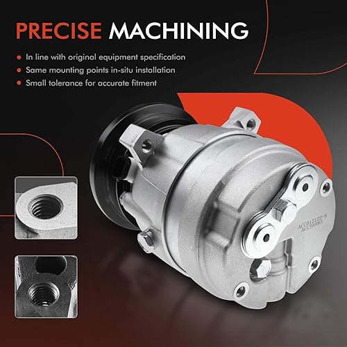 Miniatura 5 de A-Premium Compresor de aire acondicionado con embrague compatible con Buick Century 2.2L 1993-1996, Oldsmobile Cutlass Ciera 2.2L 1993-1996, estilo