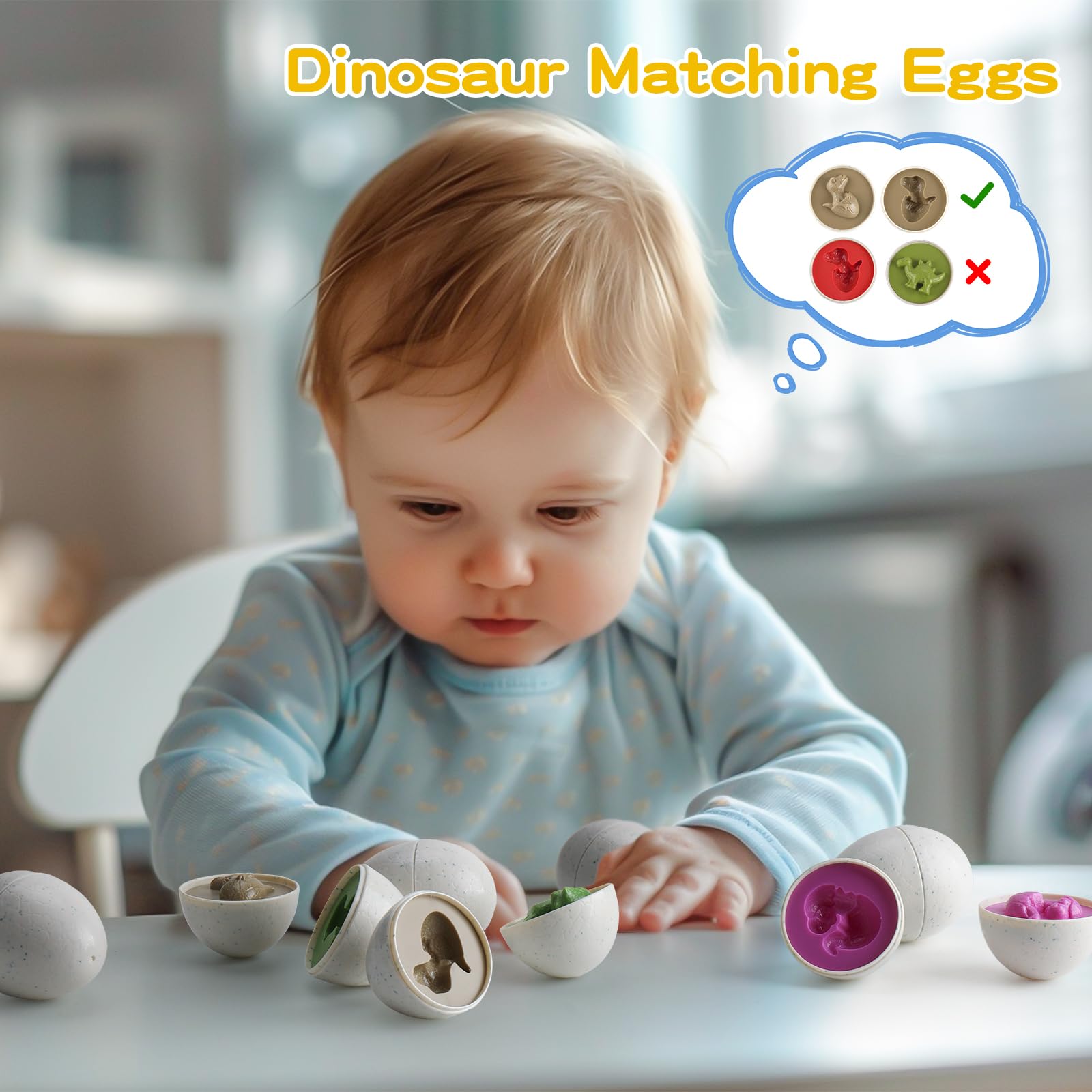 KADAYAYA Baby Toys 6 12 18 Months, Montessori Boys for Infant Toddler Rattles Teething Toy, Silicone Pull String Toys - Image 2