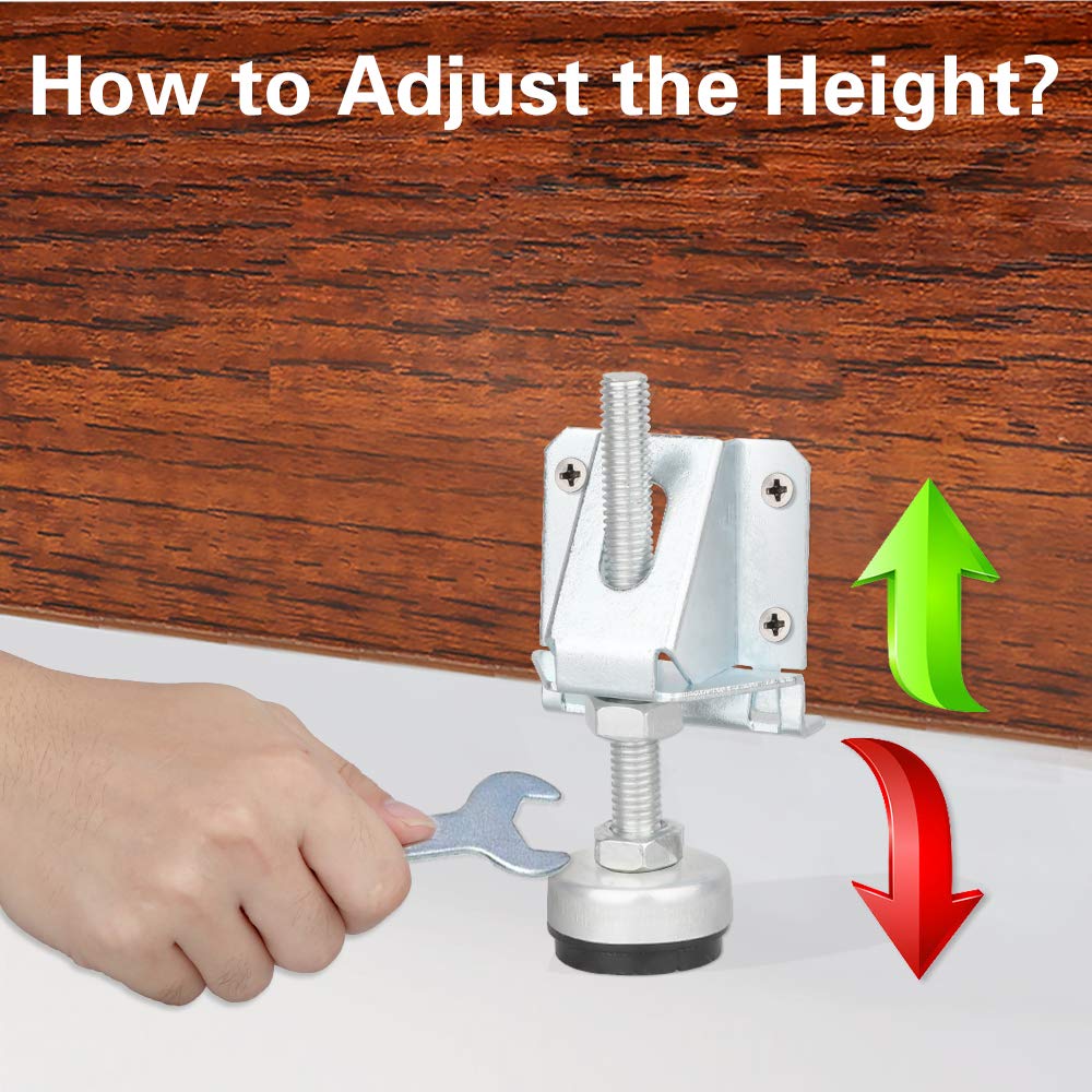Buy 4 Pack Heavy Duty Leveling Feet, Furniture Leg Adjustable Load