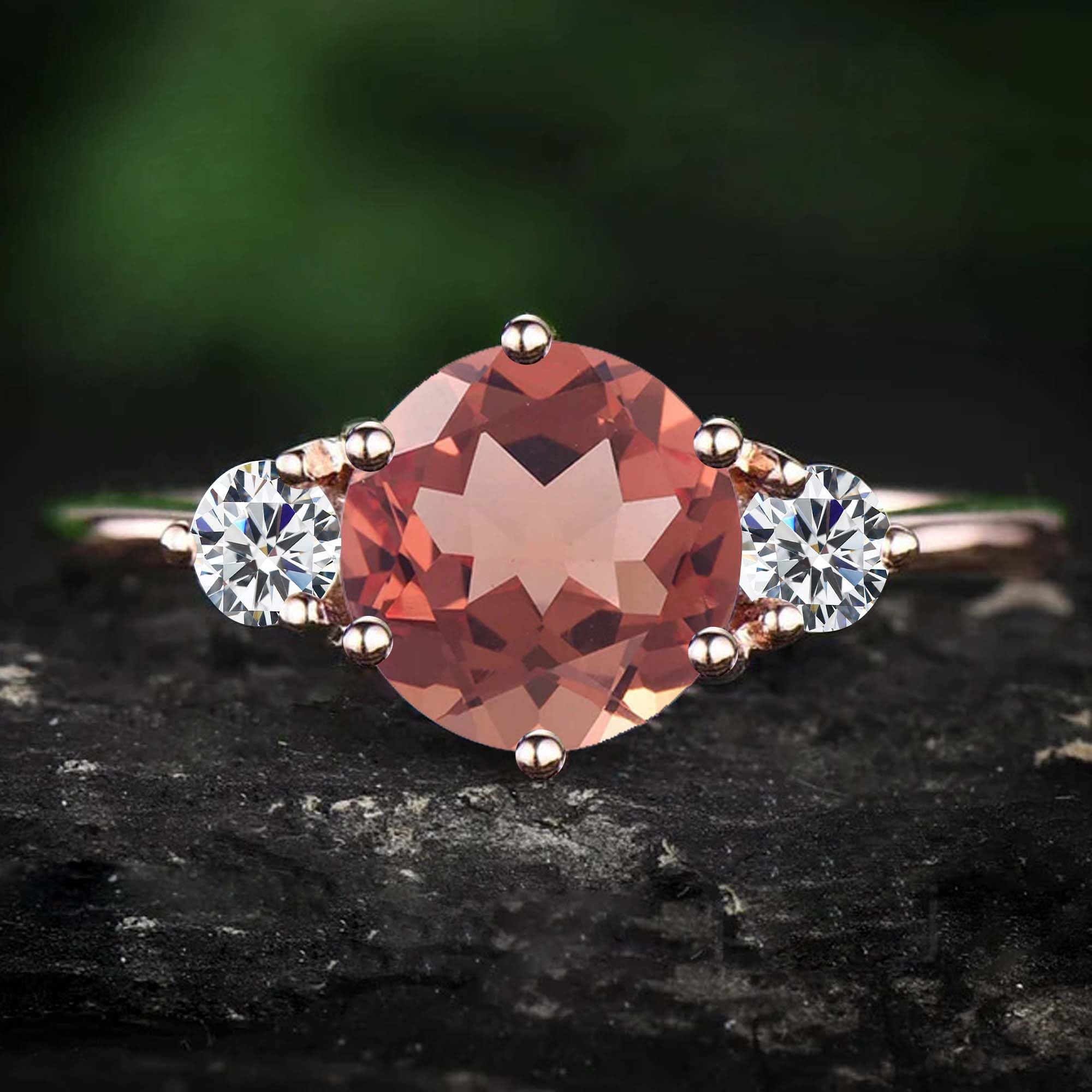 Anello in argento sterling 925 con zultanite per donna, regalo di compleanno per lei, anello con pietra preziosa zultanite multicolore, bomboniera, elegante anello con promessa (argento) 7