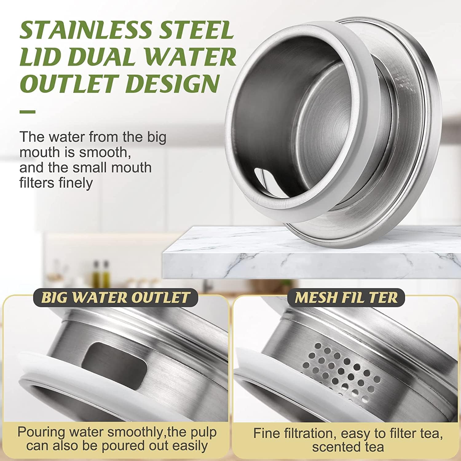 Glass Pitcher with Lid,3000ml - Hot/Cold Water Jug, Juice and Iced Tea Beverage Carafe - Image 7