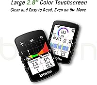 Vista 2 de Bryton Rider 650 - Pantalla táctil LCD a color de 2.8 pulgadas, GPS para bicicleta/ciclismo, mapa precargado de EE. UU., compatible con radar