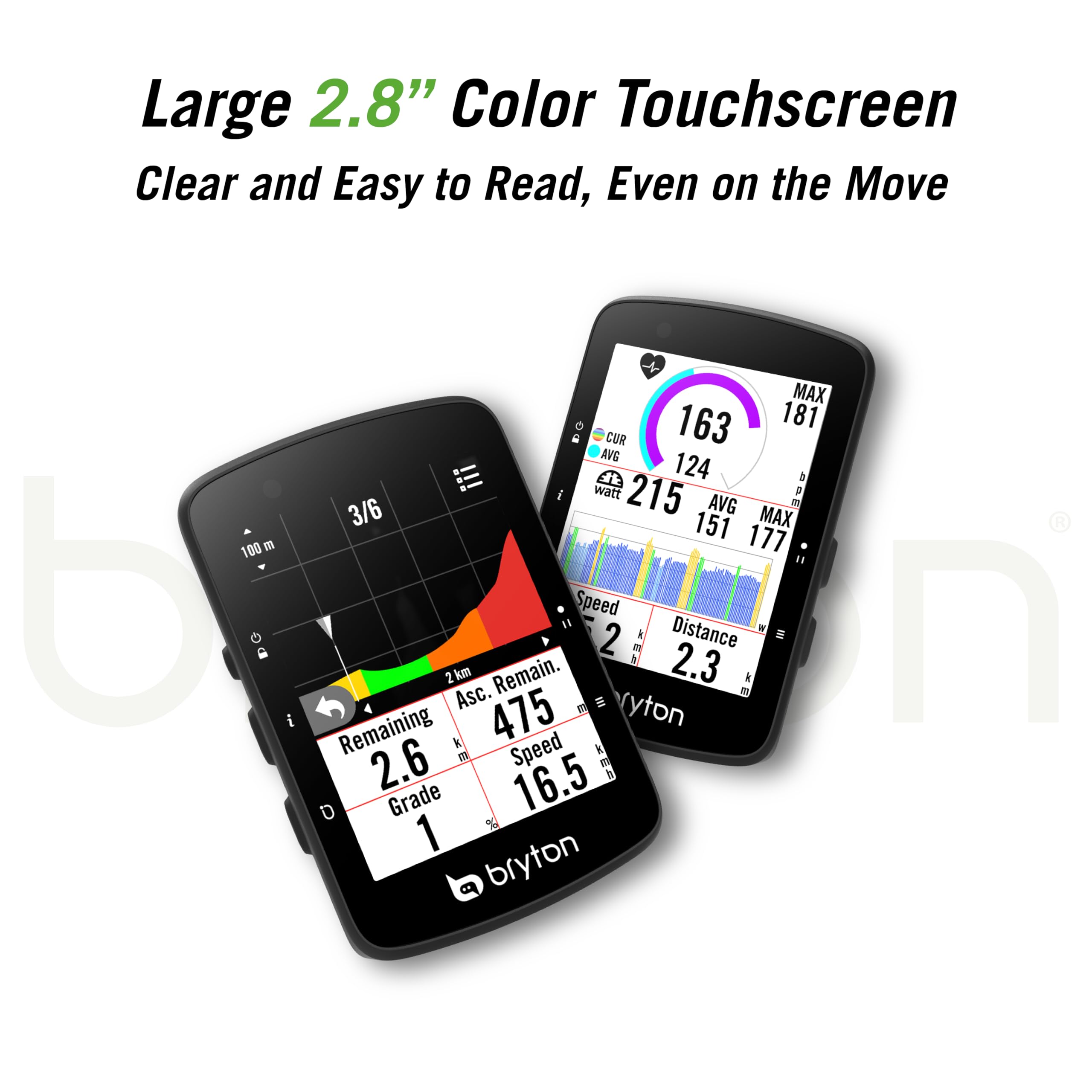 Amazon.com: Bryton Rider 650 2.8 Inch Color LCD Touchscreen GPS
