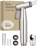 Praknu Douchette WC avec Support – Bidet à Main Inox – Douchette Toilette - 1