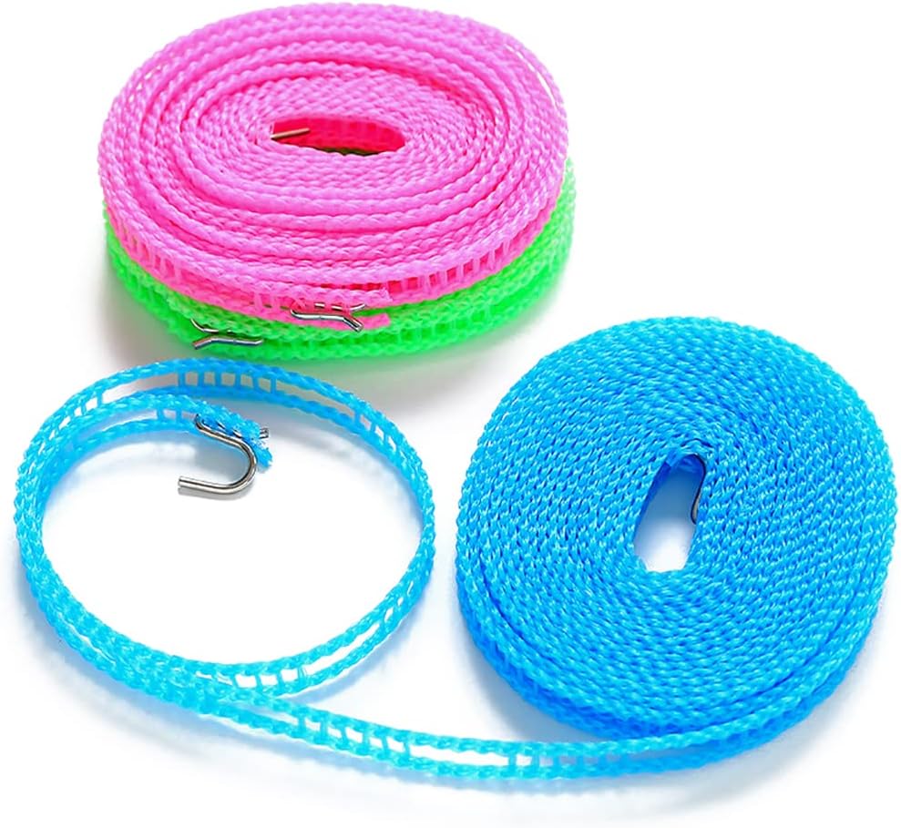 Tragbare Wäscheleine 8m - Winddicht & Rutschfest Für Outdoor