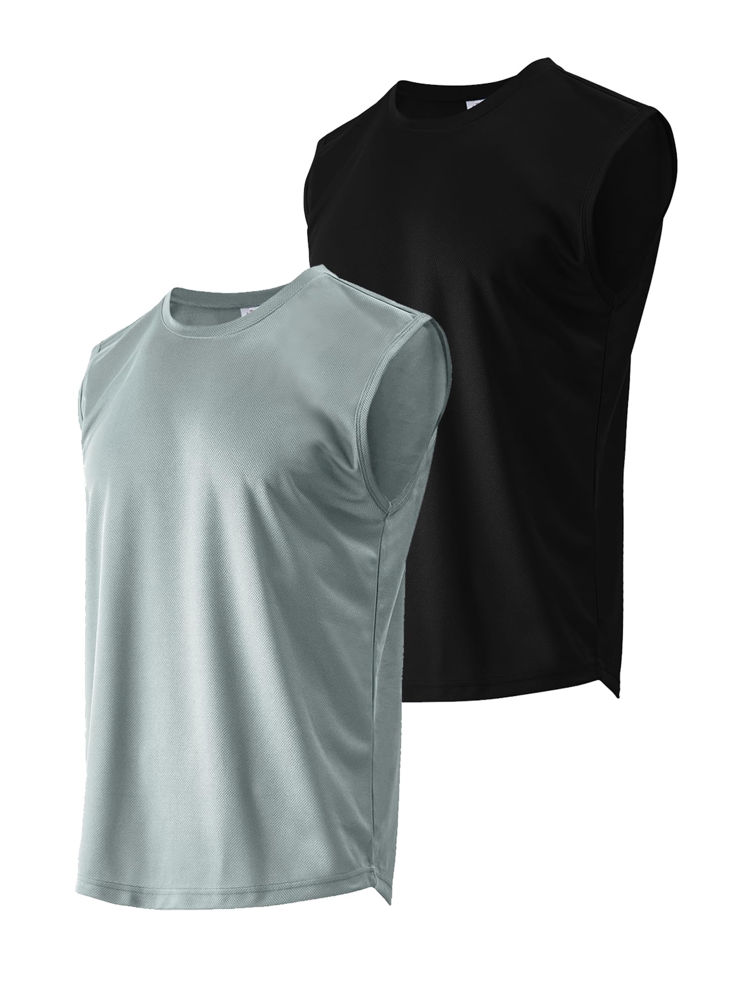 Facitisu Camiseta sin mangas ligera para hombre, de secado rápido, atlética, para entrenamiento y natación