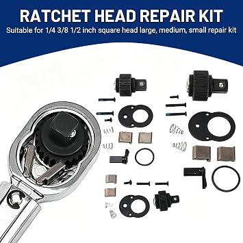 Ratchet Head Repair Kit, 72 Teeth Ratchet Socket Wrench Steel Ratchet Wrench Part Kit, Craftsmans Repair Kit for Various Repair Need