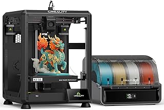 Creality K2 SE Combo 3D-Drucker, mit CFS, Multicolor-3D-Druck bis zu 16 Farben, 500 mm/s High-Speed, Automatische Nivellierung, Direct Drive Extruder, 220×215×245 mm