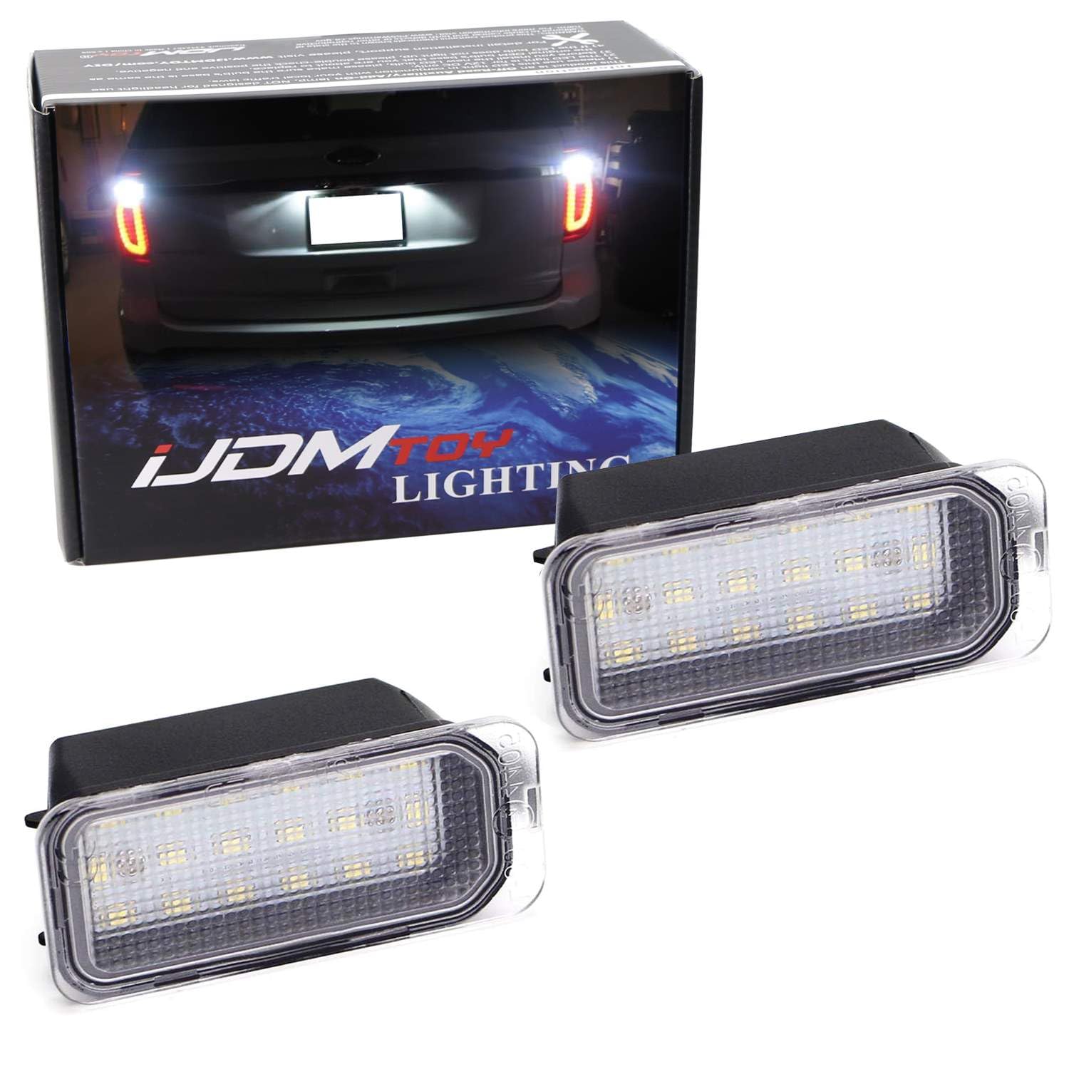 Amazon.com: iJDMTOY Xenon White Full LED License Plate Light Kit