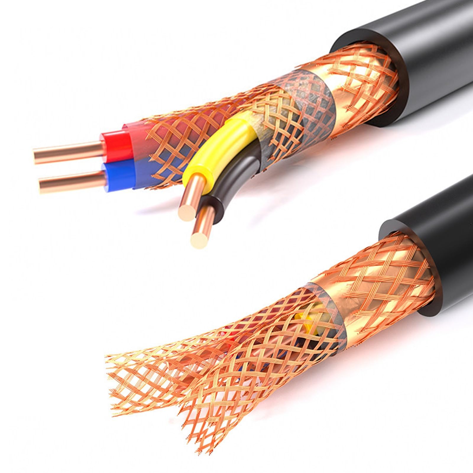 Cable de control blindado para centro de datos 5x2x1.0 retardante de llama de 30FT 8