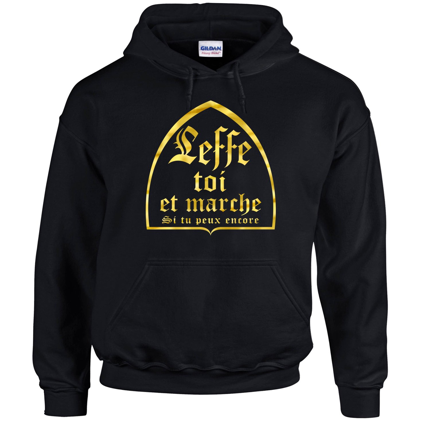 Sweat à capuche Leffe toi et marche pull soirée barbecue détente