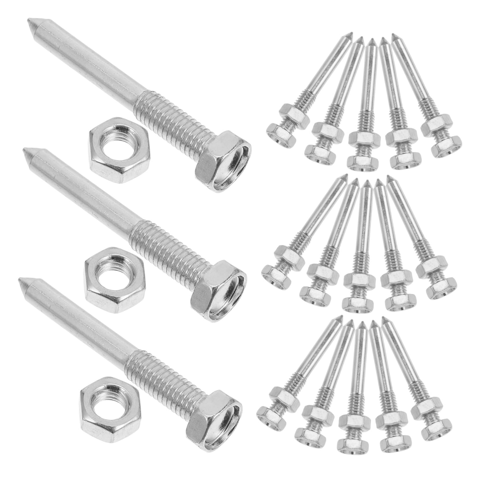 HOMOCONO Replacement Shoes Spikes for Lawn 20pcs Metal Aerator Shoes Pegs Durable for Yard Tools Easy to Use