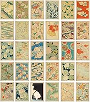 HOSTEESSCHOICE 30 Vintage Art Postcards by Japanese Artist Korin Furuya - Sea Scenery Famous Paintings, 4x6 Inches Set