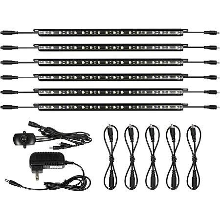TORCHSTAR LED Safe Lighting Kit, (6) 12 Inch Linkable Light Bars ...