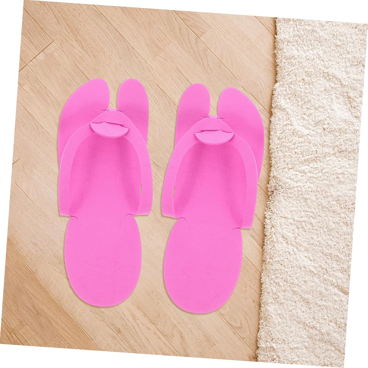 24pairs Women Manicure Slippers Guest House Slippers Disposable Travel Spa for Women Comfortable Eva Material