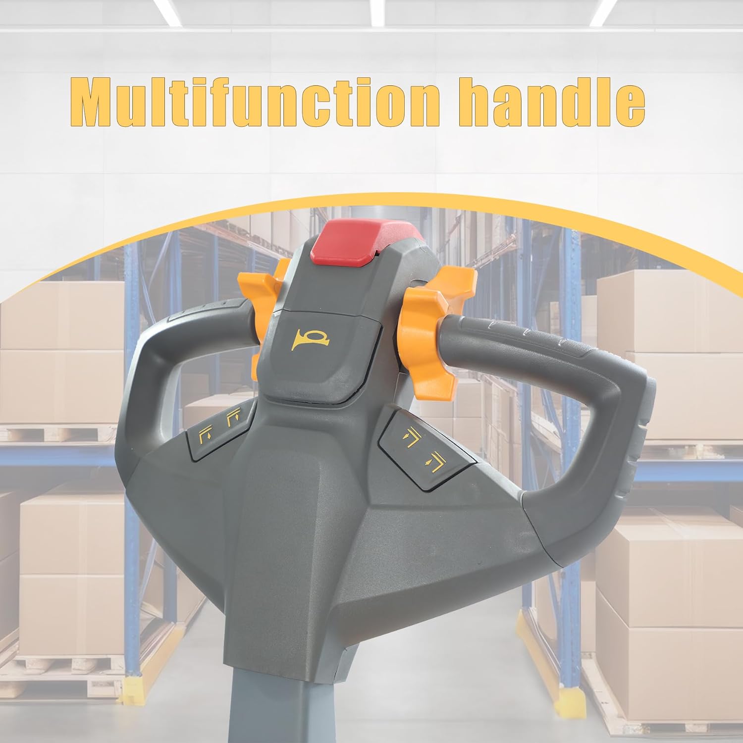 Forks being installed on the forklift