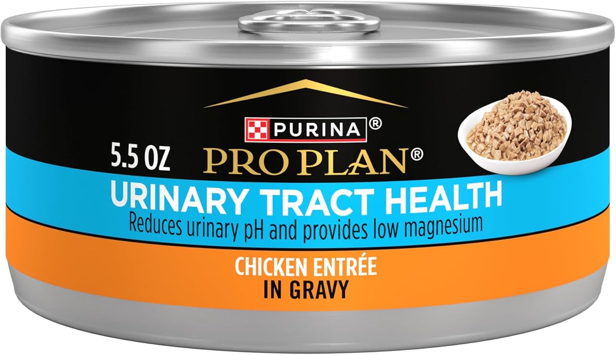 Purina Pro Plan Alimento húmedo para gatos para el tracto urinario, pollo en salsa, (24) 5.5 oz | Plato principal de pollo para la salud del tracto urinario en salsa, elaborado con pollo real, alimento para gatos alto en proteínas, altamente digerible