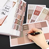 Vista 5 de Earth Tone Bible tabs,Polyvinyl Chloride (PVC), Large Print Laminated tabs for Women and Men, Easy to Read, Apply, Journaling Tabs