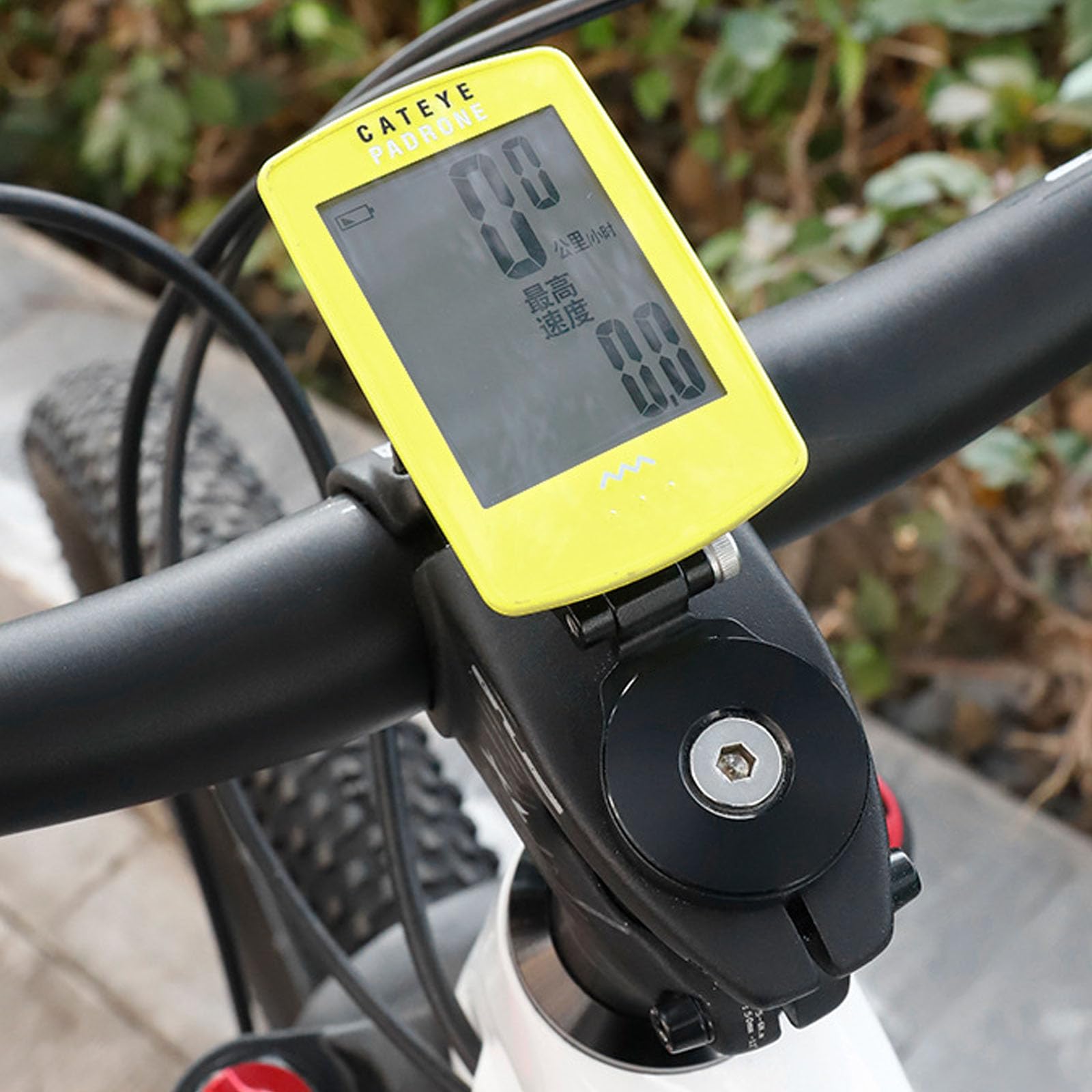 Soporte de Bicicleta para Garmin Edge, Wahoo Elemnt, Bryton, Cateye, Aleación de Aluminio, Soporte de Manillar Ajustable (Negro)