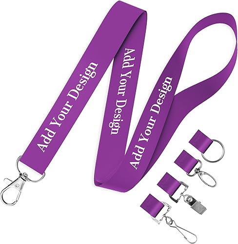 Cordón personalizado para llaves, credencial de identificación, correa para el cuello personalizada con texto de icono de foto para profesores,